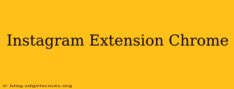Instagram Extension Chrome