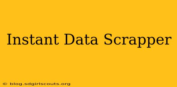 Instant Data Scrapper