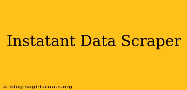 Instatant Data Scraper