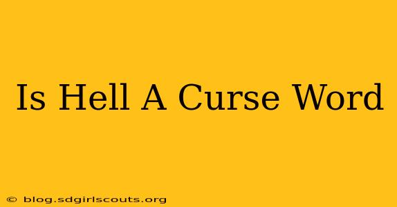 Is Hell A Curse Word