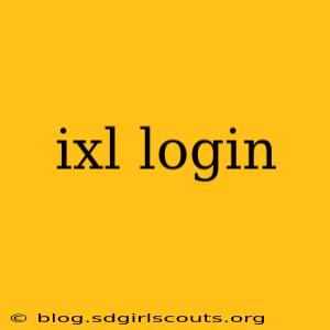 ixl login