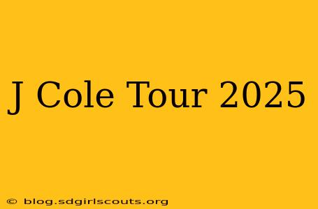J Cole Tour 2025