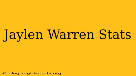 Jaylen Warren Stats
