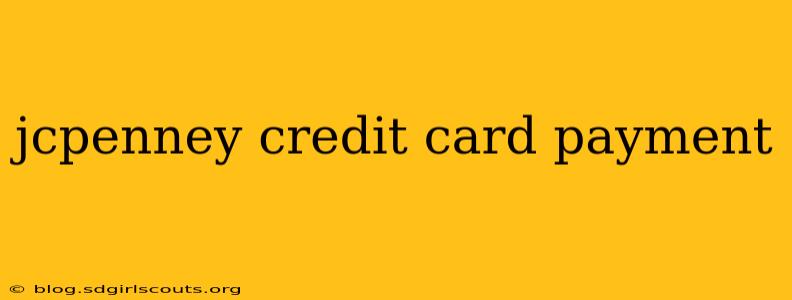 jcpenney credit card payment