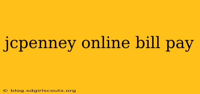 jcpenney online bill pay