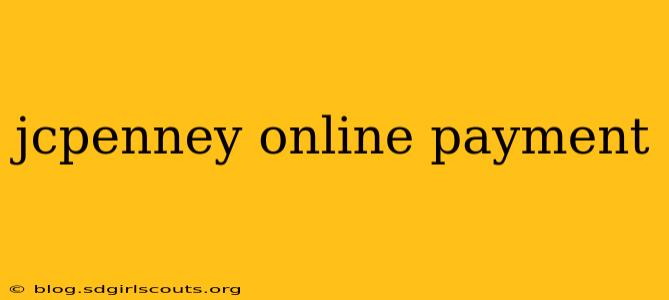 jcpenney online payment