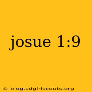 josue 1:9