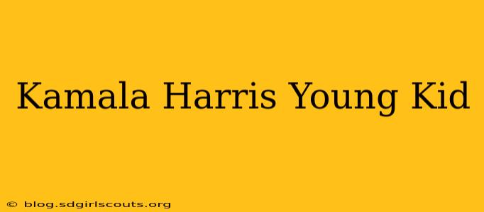Kamala Harris Young Kid
