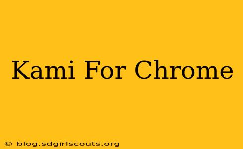 Kami For Chrome