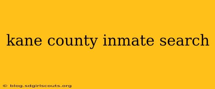 kane county inmate search