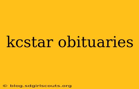 kcstar obituaries