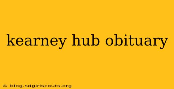 kearney hub obituary