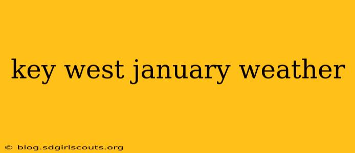 key west january weather