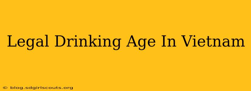 Legal Drinking Age In Vietnam