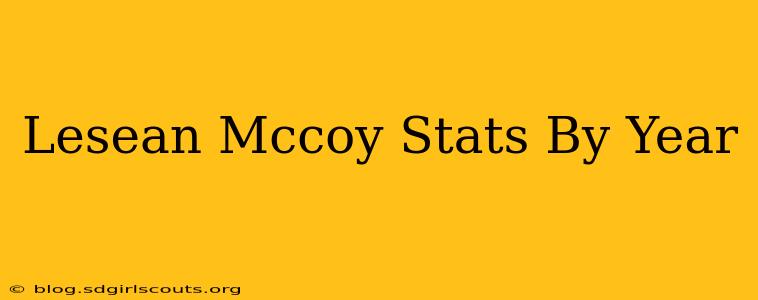 Lesean Mccoy Stats By Year