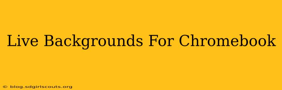 Live Backgrounds For Chromebook