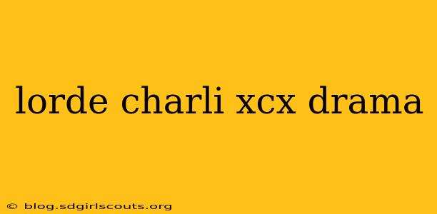 lorde charli xcx drama