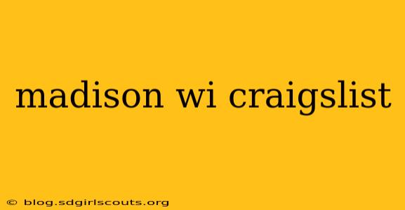 madison wi craigslist