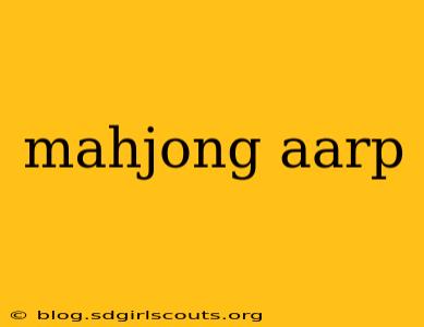 mahjong aarp