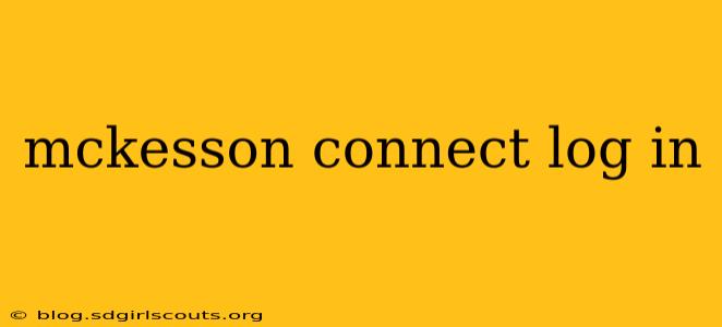 mckesson connect log in