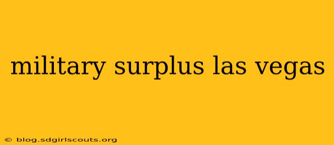 military surplus las vegas