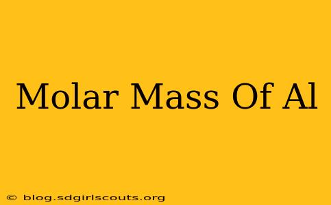Molar Mass Of Al
