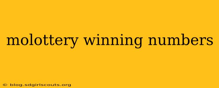 molottery winning numbers