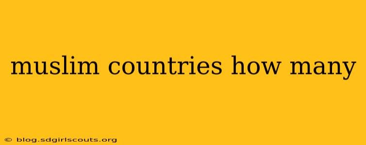 muslim countries how many