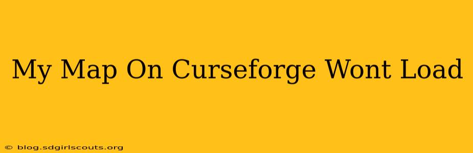 My Map On Curseforge Wont Load
