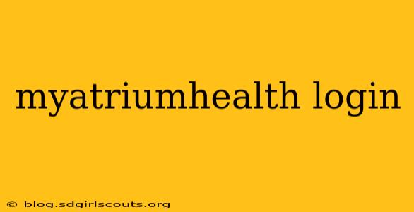 myatriumhealth login