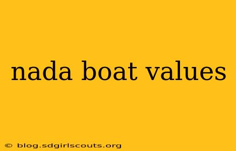 nada boat values