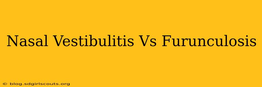 Nasal Vestibulitis Vs Furunculosis
