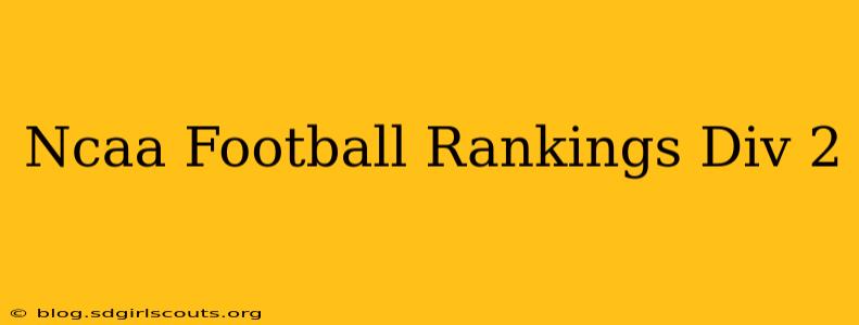 Ncaa Football Rankings Div 2