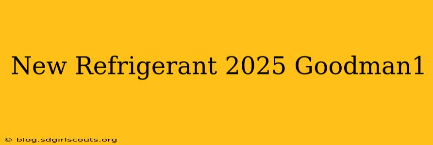 New Refrigerant 2025 Goodman1
