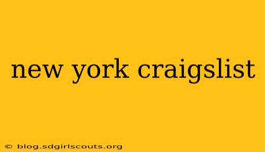 new york craigslist