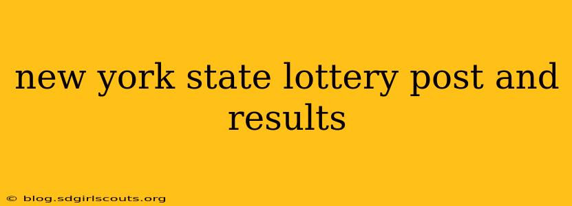 new york state lottery post and results