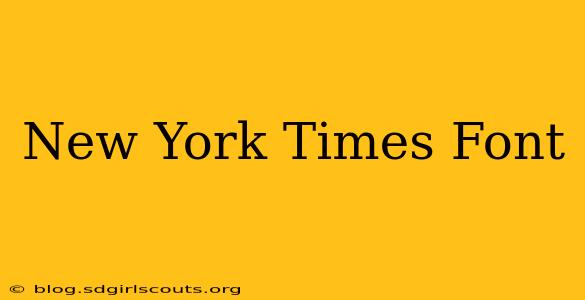 New York Times Font