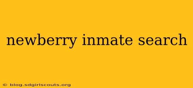 newberry inmate search