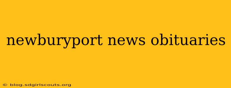 newburyport news obituaries