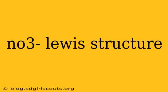 no3- lewis structure