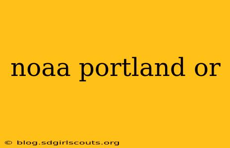 noaa portland or