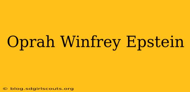 Oprah Winfrey Epstein