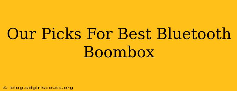 Our Picks For Best Bluetooth Boombox