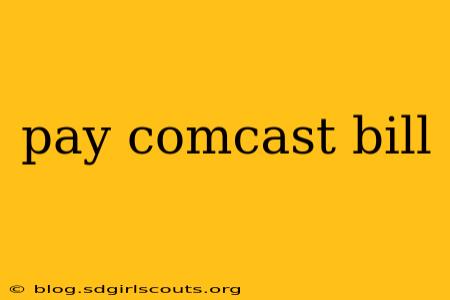 pay comcast bill