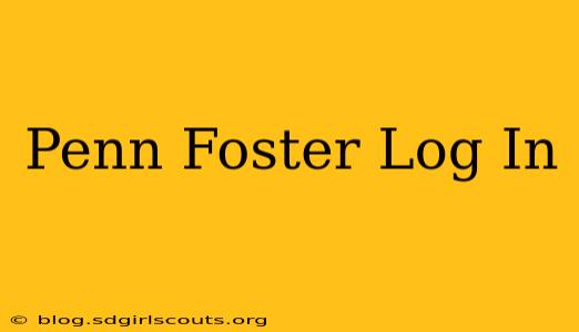 Penn Foster Log In