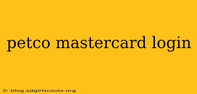petco mastercard login