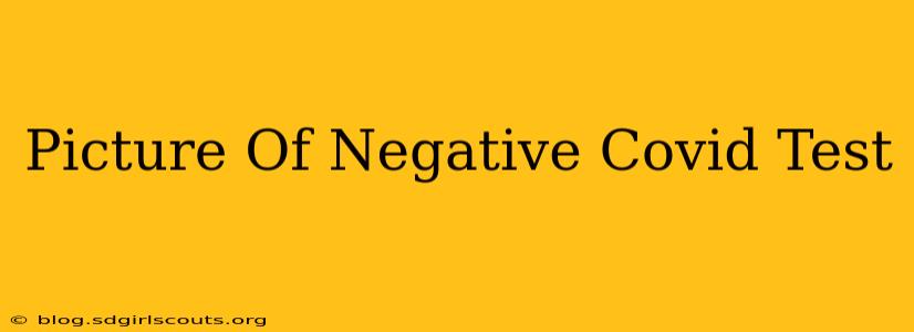 Picture Of Negative Covid Test