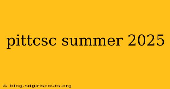 pittcsc summer 2025