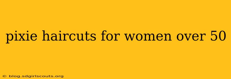 pixie haircuts for women over 50