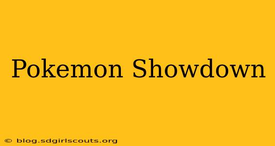 Pokemon Showdown